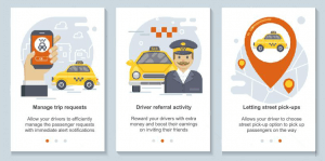 Recent driver app enhancements that prompt taxi dispatch system