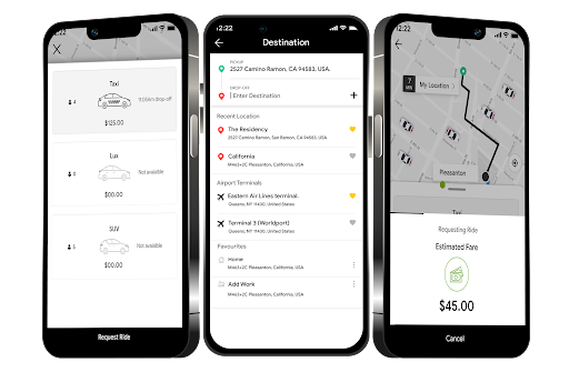 Taxi dispatch software