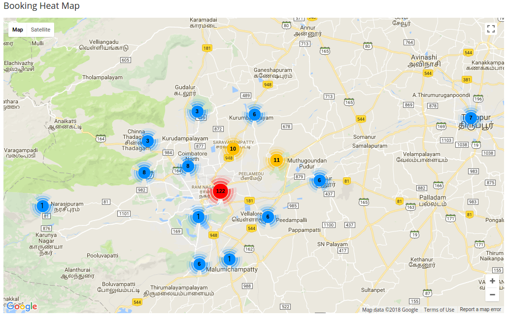 booking heatmap